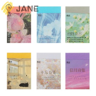 Jane สติ๊กเกอร์ ตกแต่งสมุดไดอารี่ สไตล์วินเทจ 50 ชิ้น