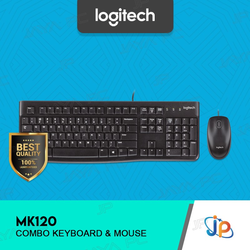 คีย์บอร์ดและเมาส์ Logitech Combo MK120