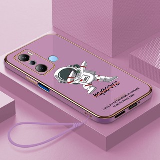 เคสโทรศัพท์มือถือ ลายการ์ตูนนักบินอวกาศ พร้อมสายคล้อง สําหรับ Infinix HOT 20 5G 4G 20i 20S 20 Play