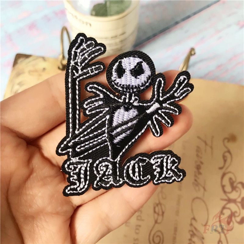 ☸ แผ่นแพทช์ ลายการ์ตูน The Nightmare Before Christmas สําหรับตกแต่งเสื้อผ้า ☸ 1 ชิ้นแจ็ค Skellington DIY เย็บบนเหล็กบนป้ายแพทช์ - รูปที่ 6
