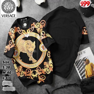 versace เสื้อยืดแขนสั้น