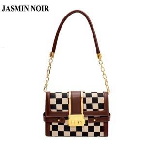 Jasmin NOIR กระเป๋าสะพายไหล่ กระเป๋าถือ ผ้าแคนวาส แฟชั่น สําหรับสตรี