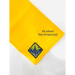 ผ้าพันคอลูกเสือ ตราเจดีย์พระสมุทรปราการ สมุทรปราการ (Freesize) สีเหลือง ผ้าพันคอลูกเสือ เนตรนารี