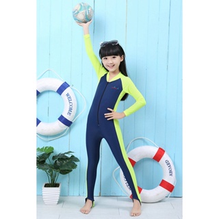 Summer Three Colors Boys and Girls Swimming Diving Suit Child Swimming Snorkeling Water Sports Sunscreen Diving Suit Wet #4