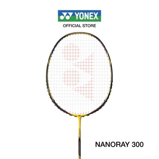 YONEX NANORAY 300  ไม้แบดมินตัน ออกแบบให้มีเฟรมบางเพื่อเพิ่มความเร็วหัวแร็คเกต ก้านแข็ง แถมเอ็น BG65