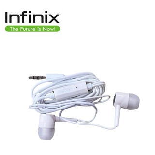 หูฟังพร้อมไมค์สนทนา มือถือ ยี่ห้อ infinix  ของแท้ศูนย์ ใช้ได้กับมือถือทุกรุ่น infinix ที่รองรับรูหูฟัง แบบกลม Jack 3.5