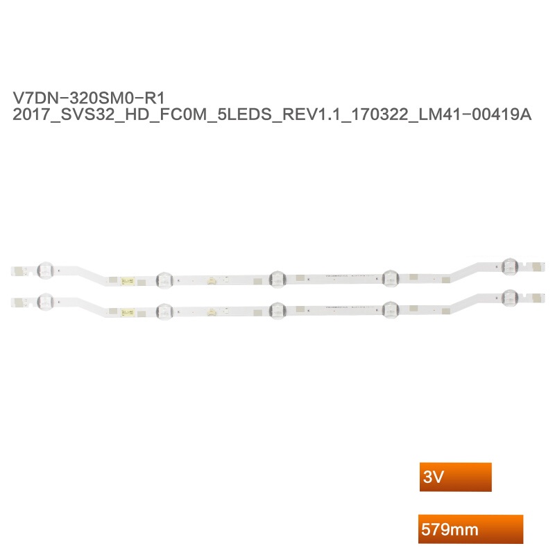 สําหรับแถบ LED backlight Samsung UA32J4003 UA32J4303 UE32J4510 UA32K4070 UE32M4000 UE32J4515 UE32J45