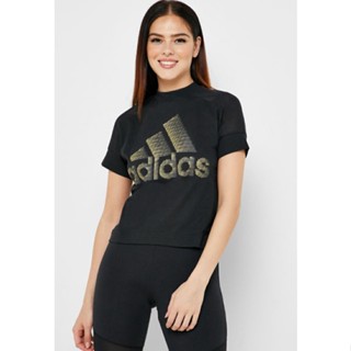 เสื้อครอป Adidas "SPORTS WEAR WOMEN W ID TEE DZ8675" ... ของแท้จากชอป