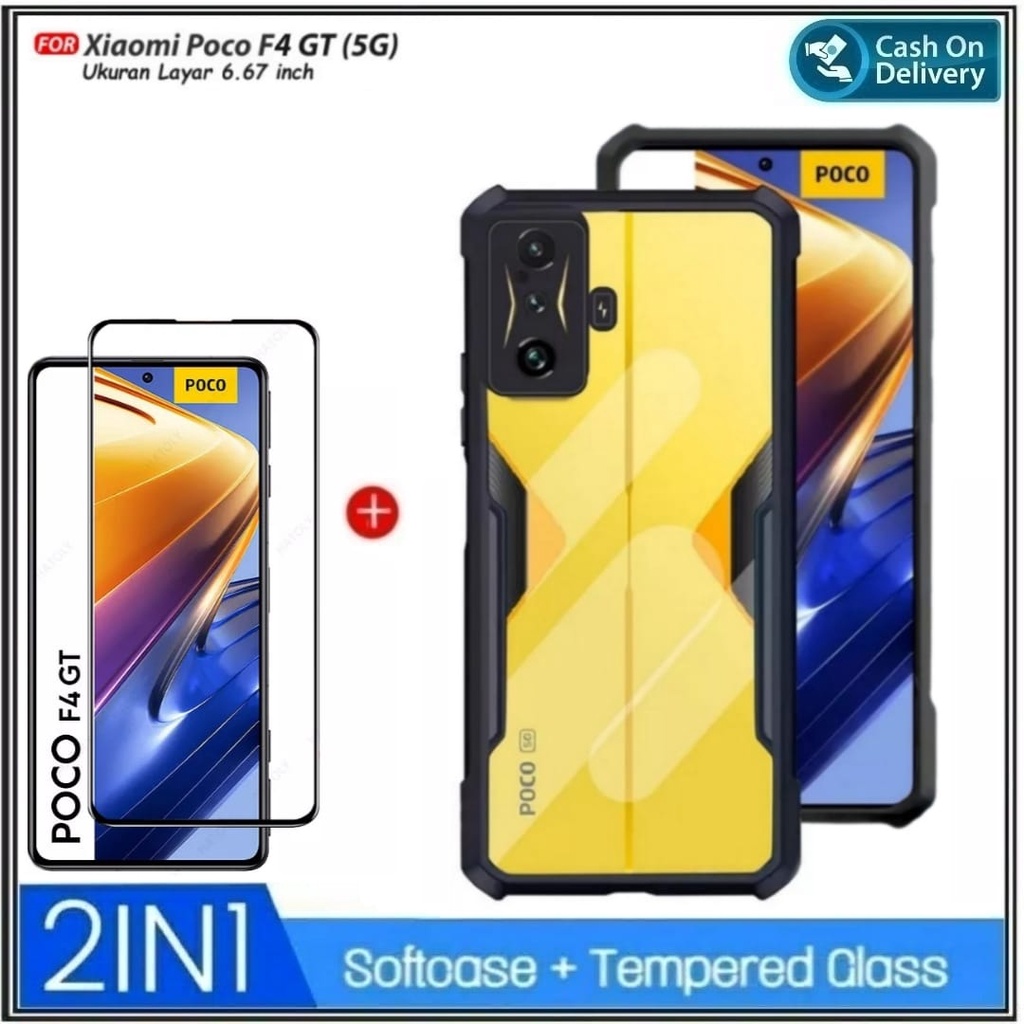 Riyanali_Shop PACKAGE 2IN1 Case Xiaomi Poco M5S / F4 5G / F4 GT 5G / C40 Soft Hard Fusion กันกระแทกฟ