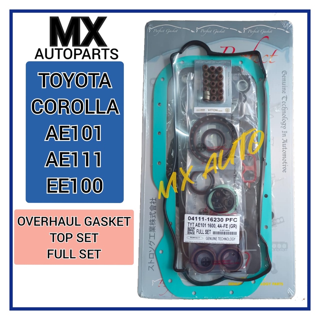 TOYOTA COROLLA AE101 AE111 1.6 AE92 4A-FE ENGINE HEAD TOP / FULL OVERHAUL GASKET SET