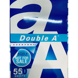 กระดาษ Double A ขนาด A4 หนา 70 แกรม 1 ห่อมี 55 แผ่น 1 รีมมี 550 แผ่น