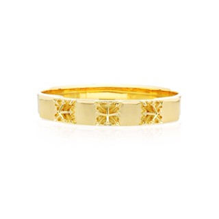 The Rituals Star Bangle - Gold กำไลข้อมือเงินแท้ 925 แกะมือขัดเงาพิเศษ ชุบทองคำแท้ 24 กะรัต เหมาะกับทุกโอกาส