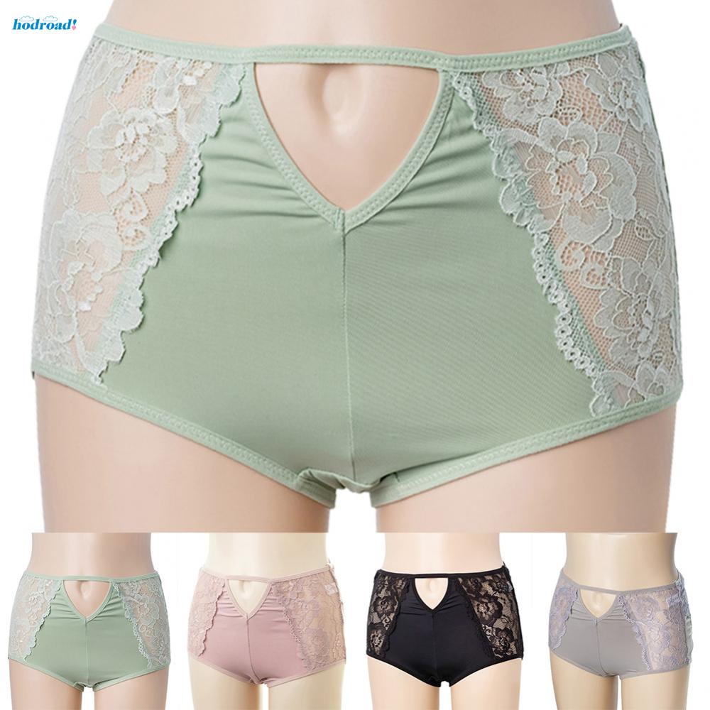 【HODRD】Plus Size Womens Lace Underwear High-Waist Seamless Briefs Sexy Comfy Panties【Fashion】 #5