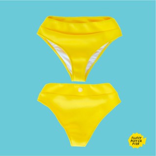 YELLOW (BOTTOM) HIGH-WAIST SWIMWEAR