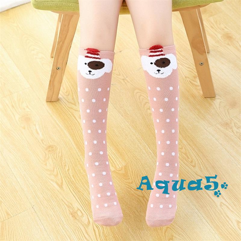 อุ๊ย-เด็กสาวคริสต์มาสเข่าสูงถุงเท้าการ์ตูนสัตว์พิมพ์ยืดหยุ่นเครื่องแบบหลอดถุงน่องสําหรับเด็กวัยหัดเดินเด็ก - รูปที่ 3