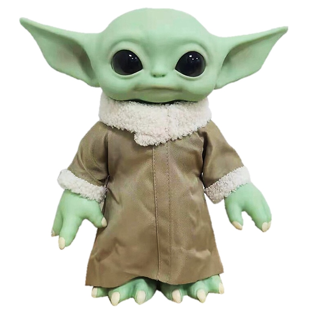 Star Wars Baby Yoda Grogu The Child Plush Figure Doll ตุ๊กตาเบบี้โยดา โกรกูสุดน่ารักขนาด 11 นิ้ว
