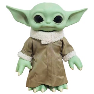 Star Wars Baby Yoda Grogu The Child Plush Figure Doll ตุ๊กตาเบบี้โยดา โกรกูสุดน่ารักขนาด 11 นิ้ว