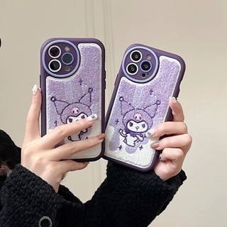 ✨ส่งเชือกเส้นเล็ก✨เคสไอโฟน 14 Pro Max 13 12 11 เคส for iPhone 14พลัส การเย็บปักถักร้อย พกง่ายๆ การป้องกันการตก Case