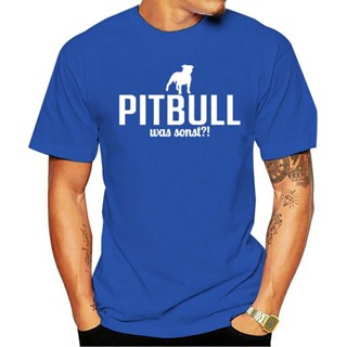 เสื้อยืดแขนสั้น พิมพ์ลาย Pitbull Was Sonst สําหรับผู้ชาย เสื้อยืดคอกลม พิมพ์ลายการ์ตูน Hund Wilsings Siviwonder สไตล์ฮิป