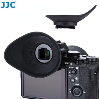 JJC ES-A7 รูปไข่ Eyecup กล้องหมุนได้ 360 องศาช่องมองภาพ Eyeshade สำหรับ Sony A9II A7RIV A7RIII A7III A7RII A7SII A7II A7 A7S A7R Mark IV III II A7M3 A9 A58 A99II