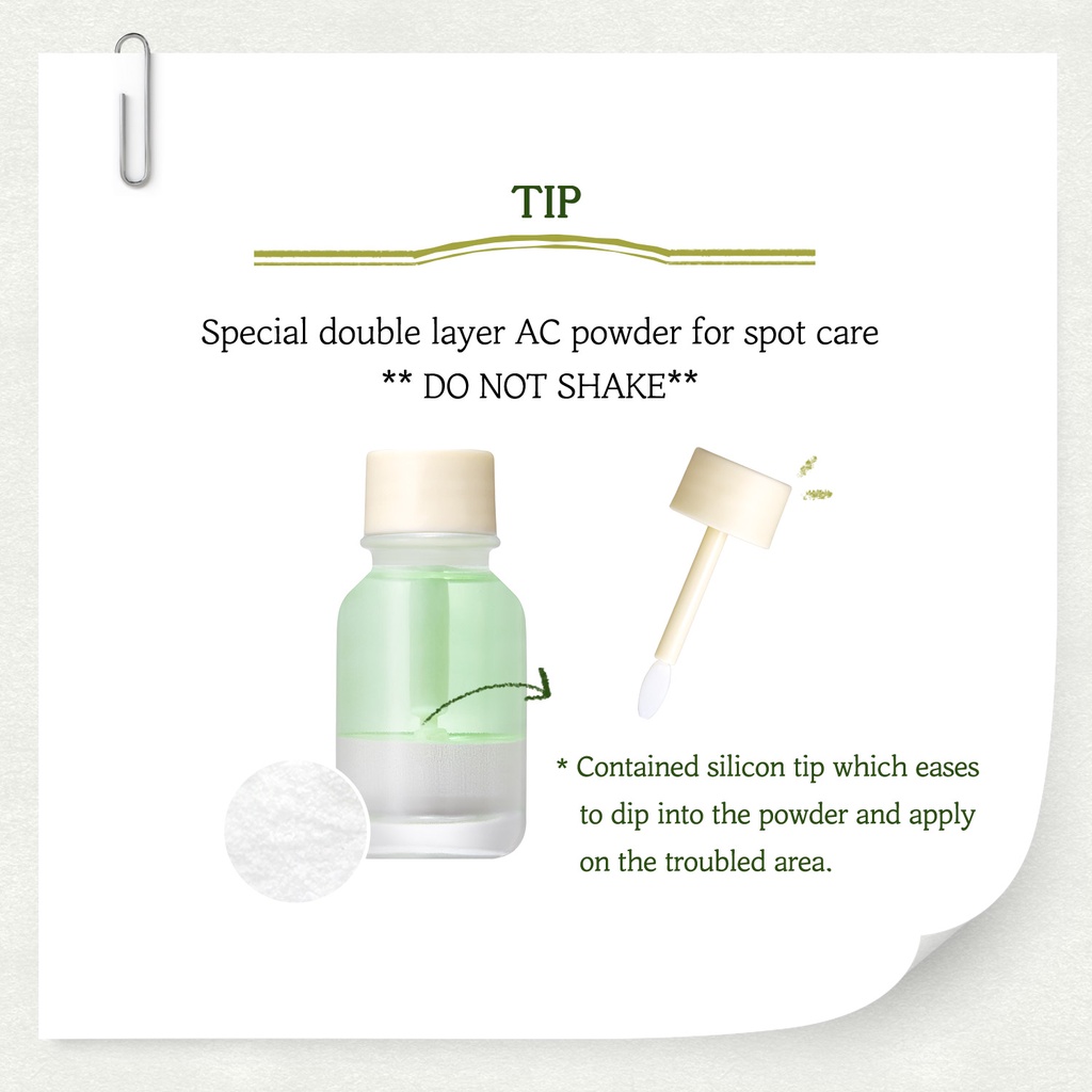 SKINFOOD 100 Vegan Pantothenic Water Parsley Antiacne Spot Powder with