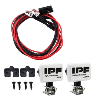 Myhrc ไฟสปอตไลท์ LED ทรงกลม พร้อมตัวยึด สําหรับรถไต่หินบังคับ 1/10 Traxxas TRX4 TRX6 Axial SCX10 III YK4082 Tamiya CC01
