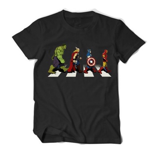 คำแนะนำยอดนิยม Disney Marvel Avengers Iron Man กัปตันอเมริกา Hulk Thor Graphic T เสื้อผู้ชายพิมพ์ฝ้าย O คอแขนสั้น tee To