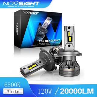 Novsight N37 H4 รถจักรยานยนต์ไฟตัดหมอก LED ไฟหน้า 11000LM 60W 6500K Super Bright หลอดไฟสีขาวหลอดไฟหัวรถมอเตอร์ไซด์รับประกัน 2 ปี