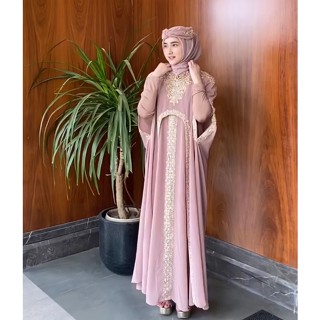 - [ใหม่] - ผ้าโพกหัว และเกมอินเอียร์ KAFTAN SANZA AMIRA FREE - KAFTAN TERBARU - BAJU PESTA - PESTA