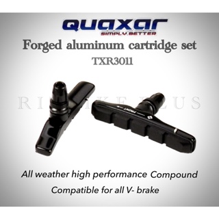 ผ้าเบรคจักรยาน QUAXAR V Brake แบบเปลี่บนผ้รได้ สีดำ