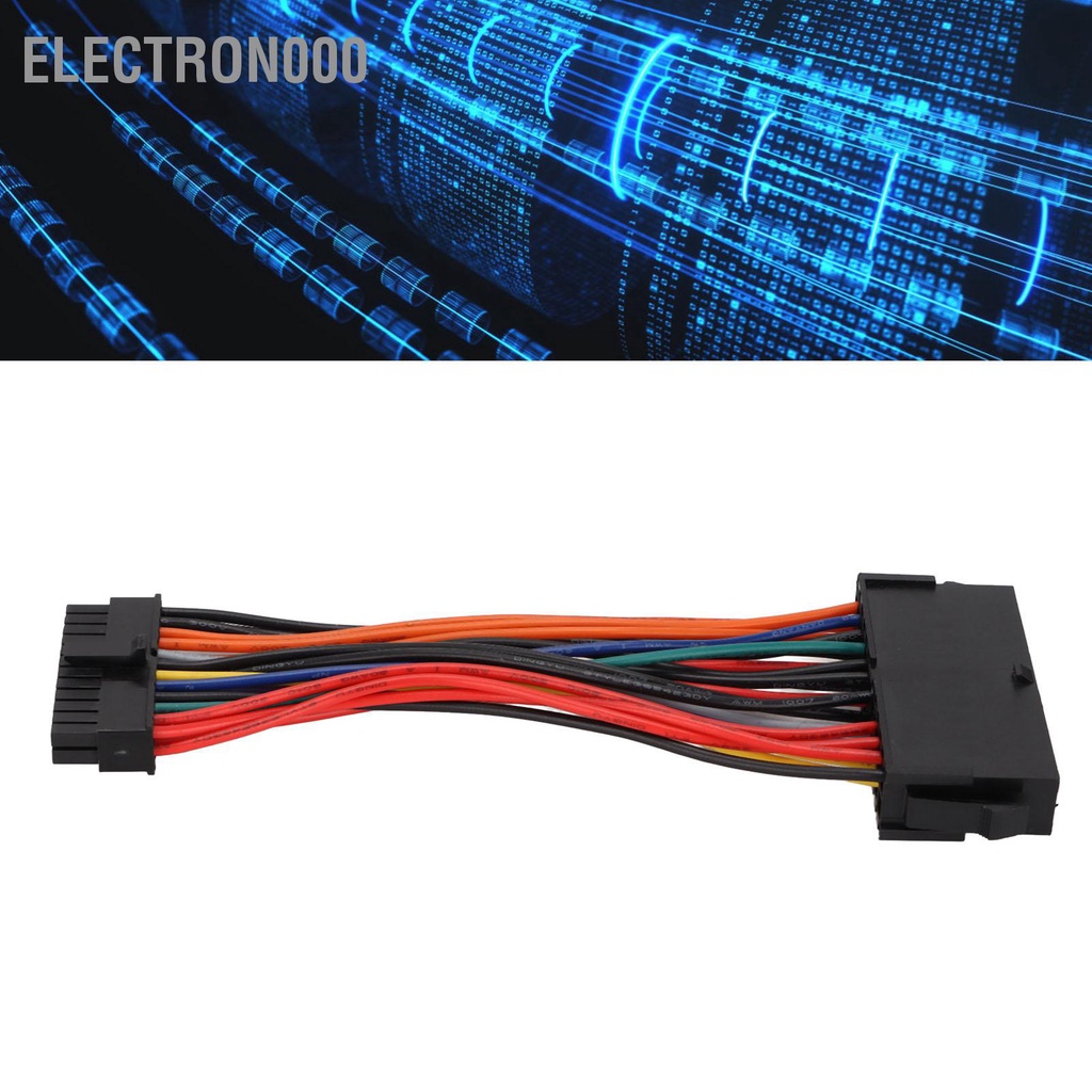 [คลังสินค้าใส]Electron000 24 Pin to Mini Cable Fine Workmanship Simple Operation ATX Power Supply for DELL Optiplex 780 980 760 960