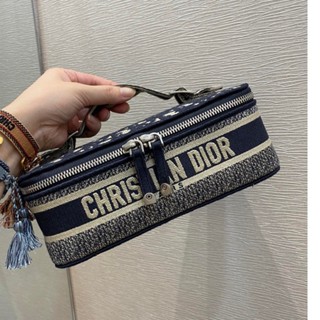 พรี​ ราคา6800 Dior oblique กระเป๋าผ้า กระเป๋าแฟชั่น กระเป๋าถือ25*14*7.5cm