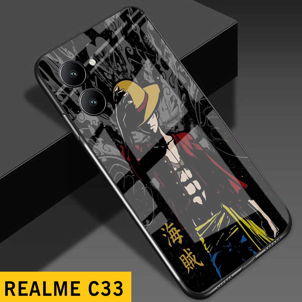 [A09] เคส Realme C33 / Realme C33 Glitter Glass Softcase / เคสโทรศัพท์ Realme C33 / เคส Realme C33