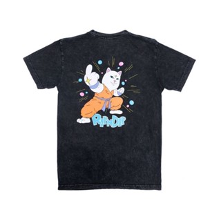 SLUM LTD - RIPNDIP F22 Power Tee Black Mineral Wash