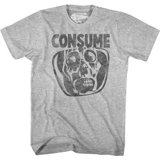 Consume They Live T-Shirt เสื้อยีด เสื้อยืด oversize เสื้อสาวอวบ