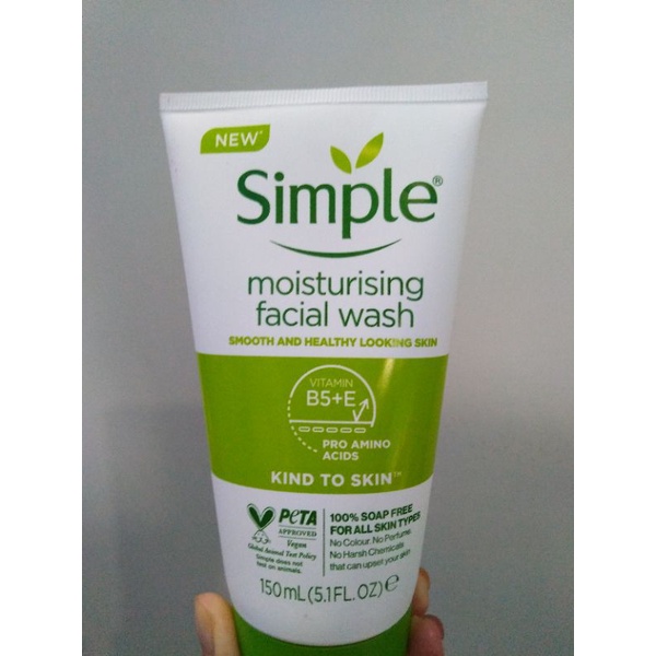 Simple moisturising facial wash🔆