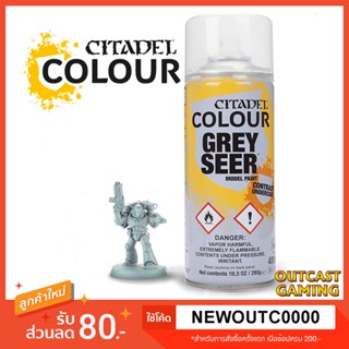 [Spray] Grey Seer 400ml - Citadel Colour สีสเปรย์รองพื้น สีเทาด้าน Matte finished