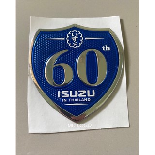 โลโก้ 60 ปี ISUZU D-MAX ขนาด 7.3x7.8 cm. สีน้ำเงิน ราคาต่อชื้น