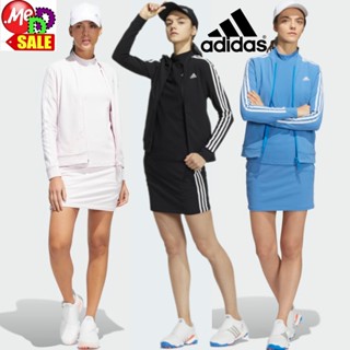 Adidas - ใหม่ เสื้อแจ็คเก็ตกอล์ฟอแต่งแถบ 3-STRIPES ซิปยาวเต็มตัว คอตั้ง ADIDAS 3-STRIPES JACKET HA0215 HA0209 HA0208