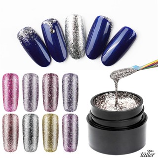 ✧ Ready Stcok Rosalind Explosion Flash Platinum Nail Glue Shining Glitter Sequins Nail Gel Polish 5Ml Soak Off Uv Led Varnish Phototherapy Nail Oil Glue For Nail Art Manicure