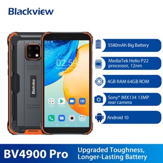 Blackview Used BV4900 Pro IP68 Rugged Phone 4GB 64GB Octa Core Android 10 Waterproof Mobile Phone 5580mAh 5.7&amp;quot; NFC 4G Cellphone