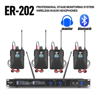 New!!!Debra ER-202 Professional UHF In Ear Monitor Wireless System With Multiple Transmitter For Small Concerts And Home