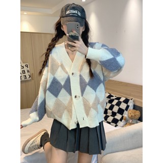 พร้อมส่ง 🍄🥬📒 Anita sweater เสื้อไหมพรมแขนยาวน้องเป็นผ้าทอลายเป็นเลเยอร์ (38228)