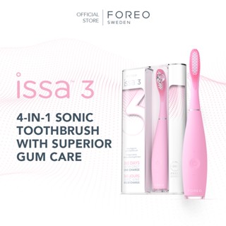 FOREO ISSA 3 Pearl Pink แปรงสีฟันไฟฟ้า ฟอริโอ้ อิซซ่า 3 สีชมพูอ่อน