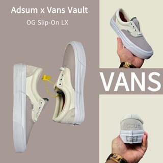 （ยิงจริง）Vans Adsum x Vans Vault 2022 OG Slip-On LX ของแท้100%💯รองเท้าผ้าใบ รองเท้า รองเท้าวิ่ง รองเท้า Vans-1-4