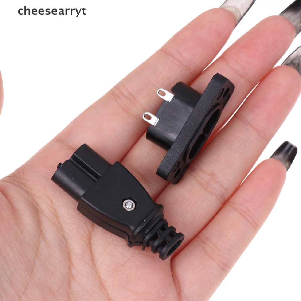 Chee C8 ซ็อกเก็ตปลั๊กไฟฟ้า ตัวผู้ ตัวเมีย 35 มม.*15 มม. AC 2.5A 250v 8 รูป EN
