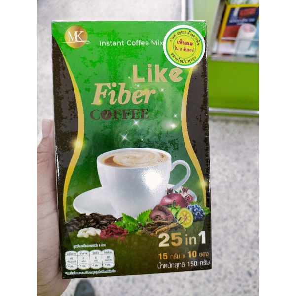 Like fiber coffee  ไลค์ ไฟเบอร์ คอฟฟี่ [15g×10 ซอง]