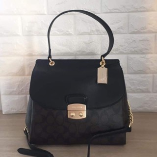 💖🤎🥰NEW COACH AVARY FLAP CARRYALL IN SIGNATURE CANVAS (COACH F38069)