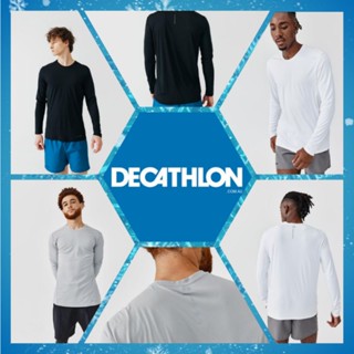 Decathlon Kalenji เสื้อวิ่ง เสื้อยืดแขนยาว เสื้อวิ่งแขนยาว Mens T Shirt Running Long Sleeves รุ่น Sun Protect