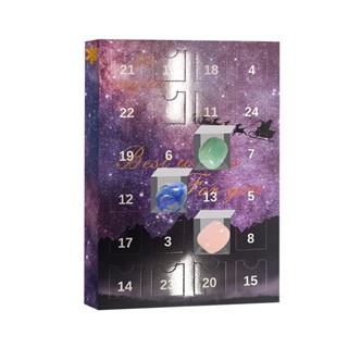 ปฏิทินหินแร่หินอาเกต 24 วัน สําหรับเก็บสะสม